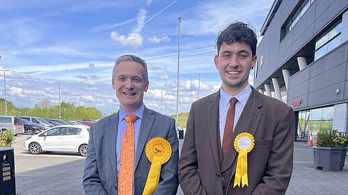 Paul & Jonathan on election day 